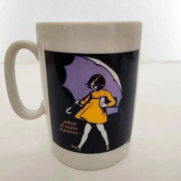 Morton Salt 1968 graphics cup mug EXC unused - Picture 2 of 7